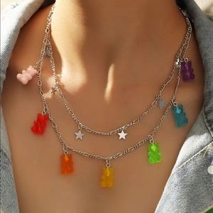 $10 or 2/$15 🌈 MULTI COLOR GUMMY BEAR AND STAR NECKLACE